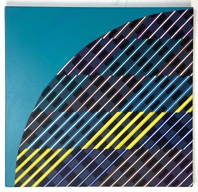 Christian Eder, Biegung, 2026, oil on canvas, 50 x 50 cm, unique