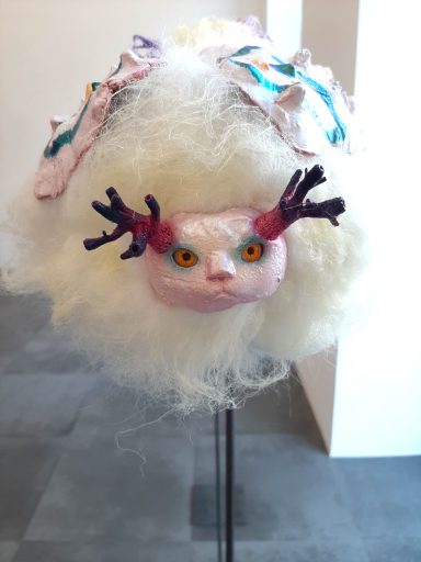 Kenji Lim, Forbidden Caterpillar (Fizzy Swizzler), 2026, mixed media, 150 x 21 x 21 cm, unique